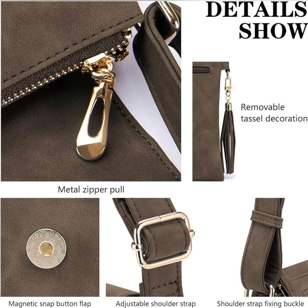 Roulens vegan leather crossbody bag